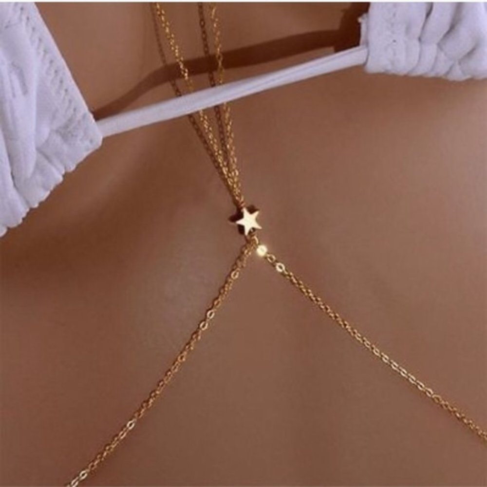 Gold Star Body Chain - Picture 2 of 4